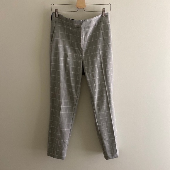 Light Grey Plaid Zara Trouser - size L - Picture 2 of 5